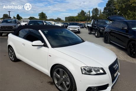 White 2012 Audi A3 Cabriolet 2.0 Tfsi Ambition