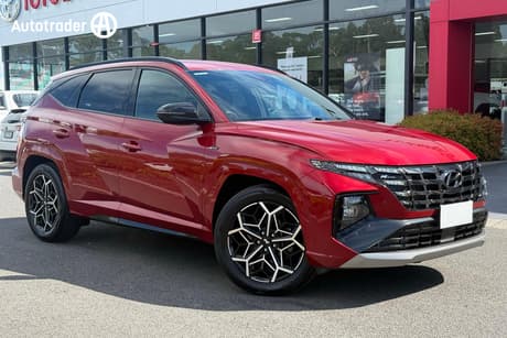 Red 2022 Hyundai Tucson Wagon Elite (Awd)
