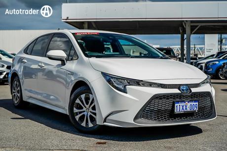 White 2021 Toyota Corolla Sedan Ascent Sport (Hybrid)