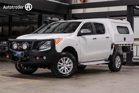 White 2013 Mazda BT-50 Dual Cab Utility Xtr (4X4)