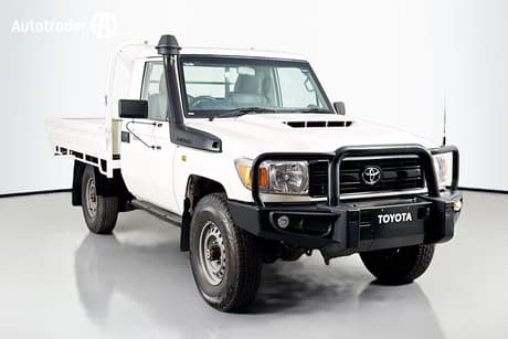 White 2021 Toyota Landcruiser Cab Chassis Workmate
