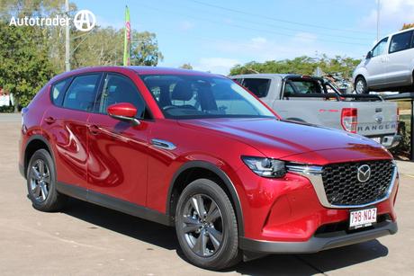 Red 2025 Mazda CX-60 Wagon D50E Evolve Hybrid