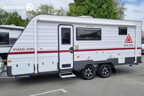 White 2019 New Age Caravans Road Owl Caravan