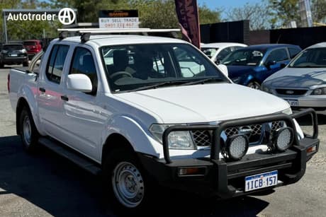 White 2013 Nissan Navara Dual Cab Chassis Rx (4X4)