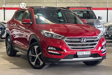 Red 2018 Hyundai Tucson Wagon Highlander (Awd)