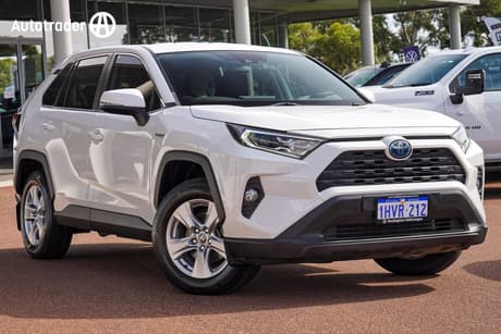 White 2020 Toyota RAV4 Wagon Gx 2Wd Hybrid