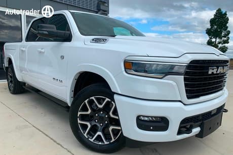 White 2025 RAM 1500 Crew Cab Utility Rebel Hurricane