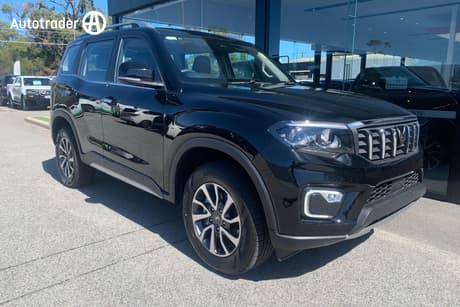 Black 2025 Mahindra Scorpio SUV Z8L+ 4X4