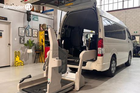 White 2015 Toyota HiAce Commercial