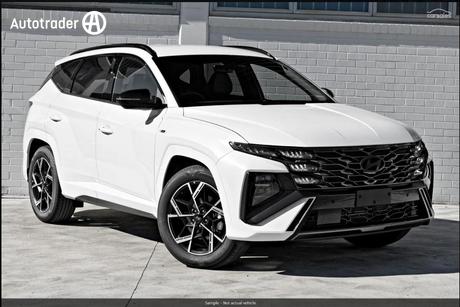 White 2026 Hyundai Tucson Wagon Elite Hybrid N Line (Fwd)