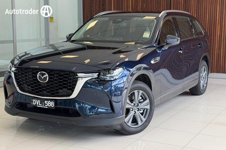 Blue 2025 Mazda CX-80 Wagon G40E Touring