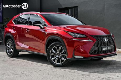 Red 2015 Lexus NX200T Wagon F Sport (Awd)