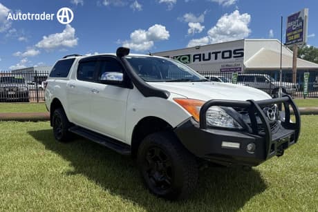 White 2014 Mazda BT-50 Dual Cab Utility Gt (4X4)