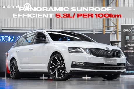 White 2020 Skoda Octavia Wagon Sport