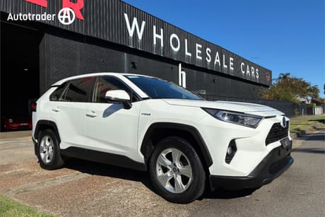 White 2020 Toyota RAV4 Wagon Gx 2Wd Hybrid