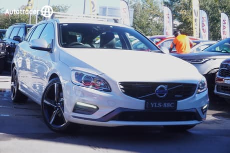 White 2014 Volvo V60 Wagon T5 R-Design