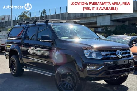 Black 2019 Volkswagen Amarok Dual Cab Utility V6 Tdi 550 Sportline