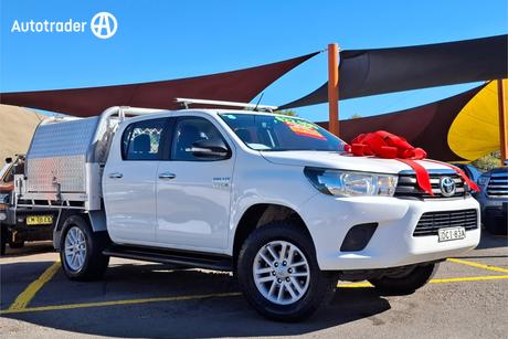 White 2015 Toyota Hilux Dual Cab Utility Sr Hi-Rider
