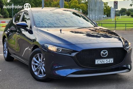 Blue 2021 Mazda 3 Hatchback G20 Pure