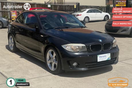Black 2011 BMW 120I Coupe
