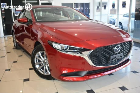 Red 2026 Mazda Mazda3 Sedan G20 Pure