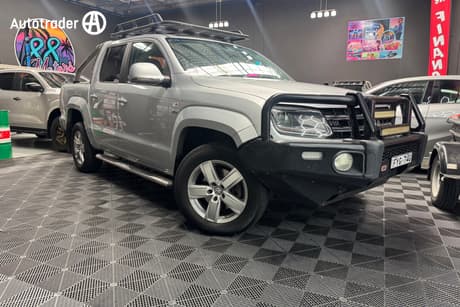 Silver 2018 Volkswagen Amarok Dual Cab Utility V6 Tdi 550 Dark Label