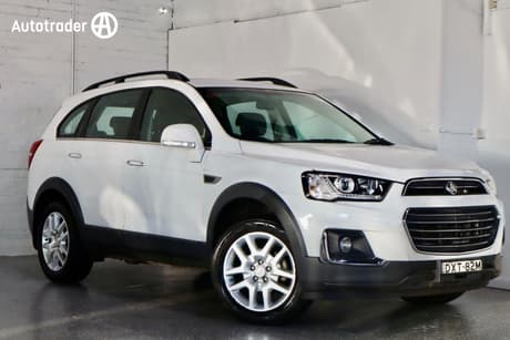 White 2017 Holden Captiva Wagon Active 7 Seater