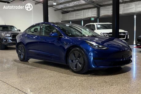 Blue 2023 Tesla Model 3 Sedan Rear-Wheel Drive