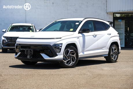 White 2026 Hyundai Kona Wagon Hybrid Elite N Line