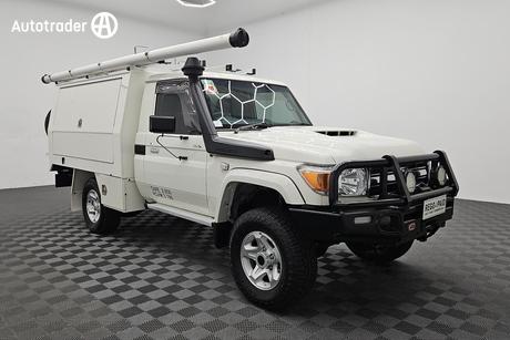 White 2021 Toyota Landcruiser Cab Chassis Gxl