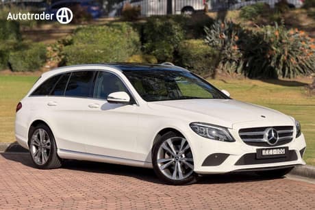 White 2019 Mercedes-Benz C200 Estate Eq (Hybrid)