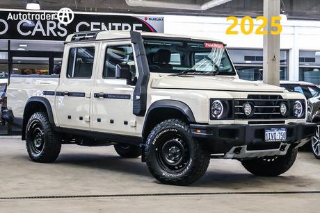 White 2025 Ineos Grenadier Dual Cab Pick-up Quartermaster Trialmaster Ed