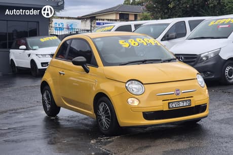 Yellow 2014 Fiat 500 Hatchback Pop