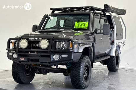 Grey 2018 Toyota Landcruiser Double Cab Chassis Gxl (4X4)