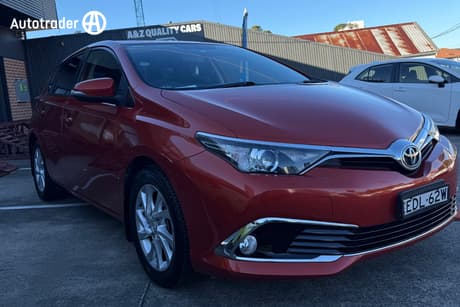 Orange 2017 Toyota Corolla Hatchback Ascent Sport