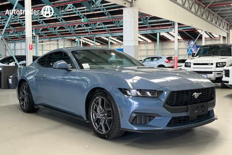 Blue 2024 Ford Mustang Fastback Ecoboost