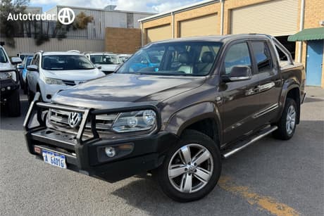 Brown 2011 Volkswagen Amarok Dual Cab Utility Tdi400 Highline (4X4)