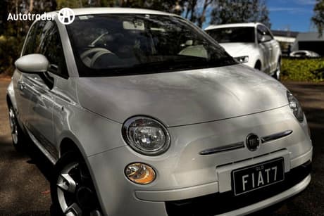 White 2013 Fiat 500 Hatchback Pop