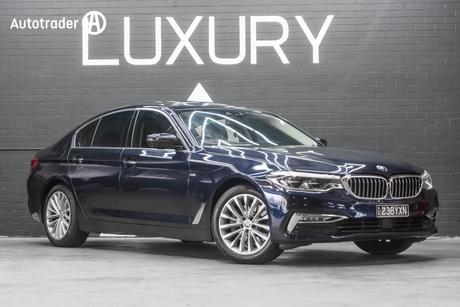 Blue 2019 BMW 530I Sedan Luxury Line