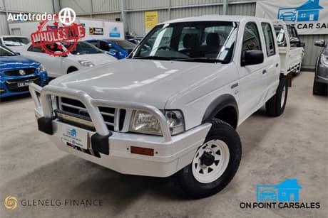 White 2005 Ford Courier Crew Cab Pickup Gl (4X4)