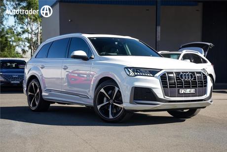 White 2022 Audi Q7 Wagon 50 Tdi S Line Quattro Mhev