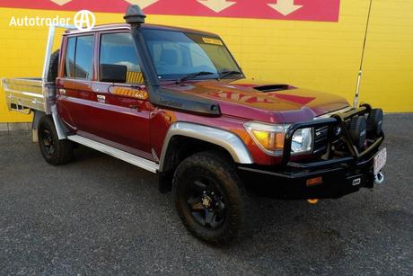 Red 2014 Toyota Landcruiser Double Cab Chassis Gxl (4X4)