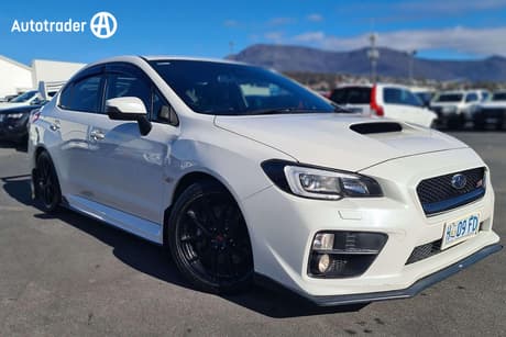 White 2014 Subaru WRX Sedan Sti Premium