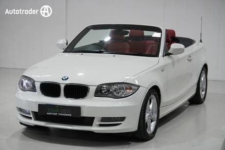 White 2010 BMW 120I Convertible