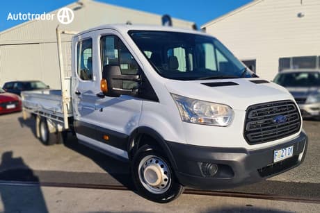 White 2015 Ford Transit Dual Cab Chassis 470E Lwb