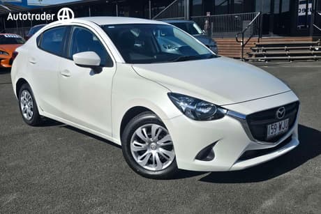 White 2016 Mazda 2 Sedan Neo