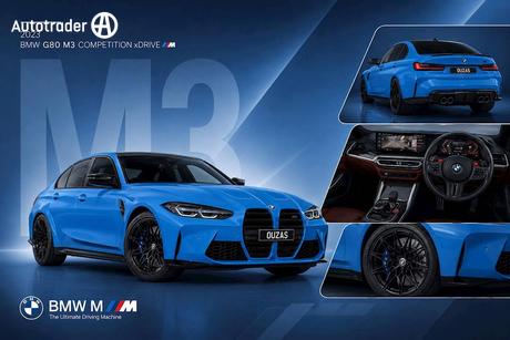 Blue 2023 BMW M3 Sedan Competition