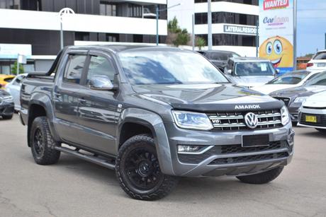 Grey 2020 Volkswagen Amarok Dual Cab Utility Tdi550 Highline 4Motion (4X4)