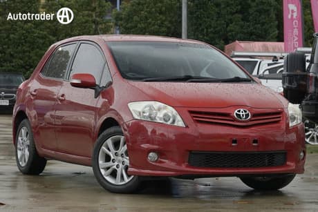 Red 2012 Toyota Corolla Hatchback Ascent Sport