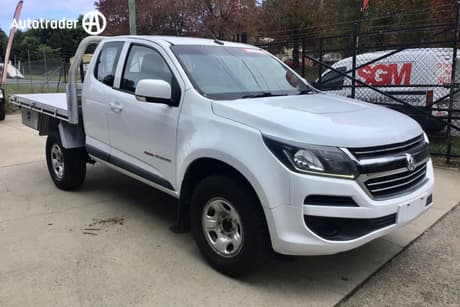 White 2018 Holden Colorado Ute Tray RG LS CAB CHASSIS SINGLE CAB 2DR SPTS AUTO 6SP 4X4 2.8DT
